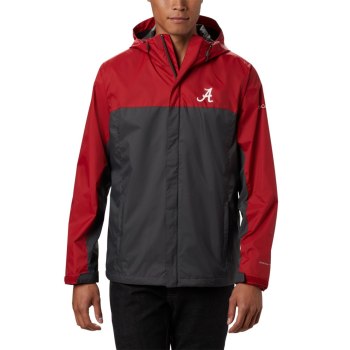 Columbia Collegiate Glennaker Storm - Alabama, Chamarras Rojos Grises Oscuro Para Hombre | 957201-CQ